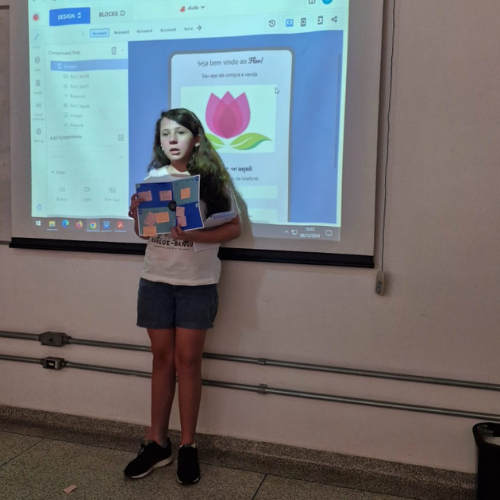 Maria Eduarda e seu projeto